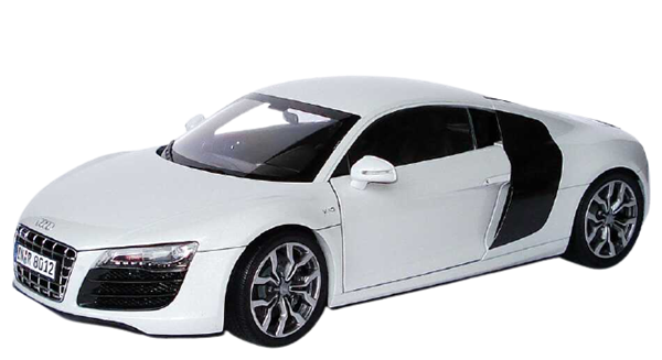 Audi. COCHE MINIATURA AUDI R8 V10 GRIS 1:18